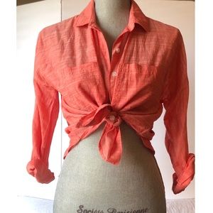 Coral blouse- bdg